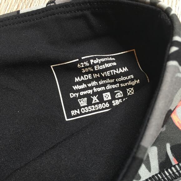 Sweaty Betty The Power 7/8 Length Elephant Camo High Rise Legging Black XXS - Picture 5 of 10